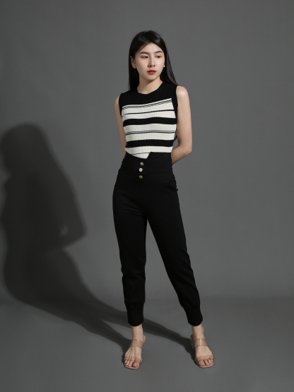 Front Button Long Pant 26596