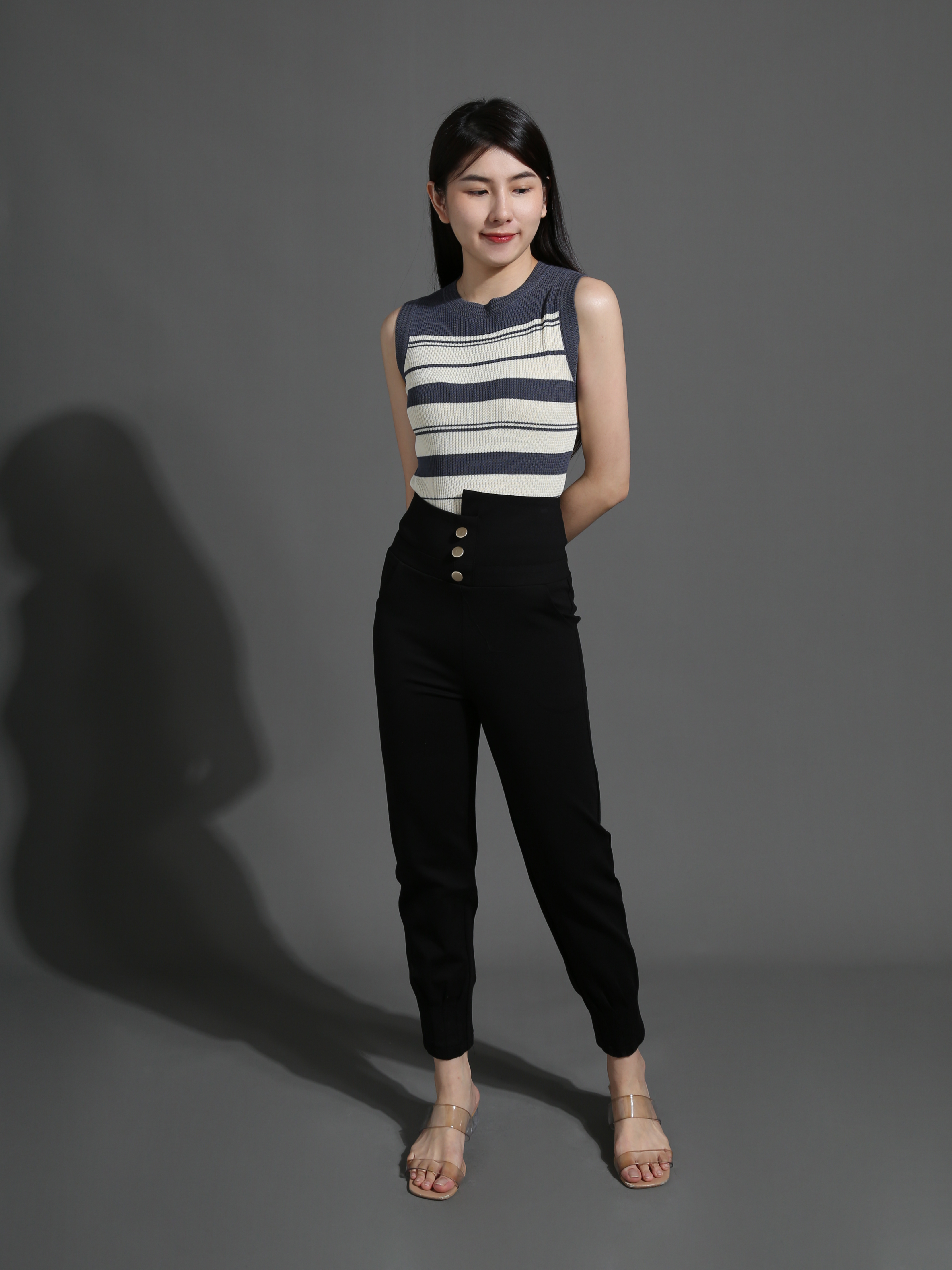 Front Button Long Pant 26596