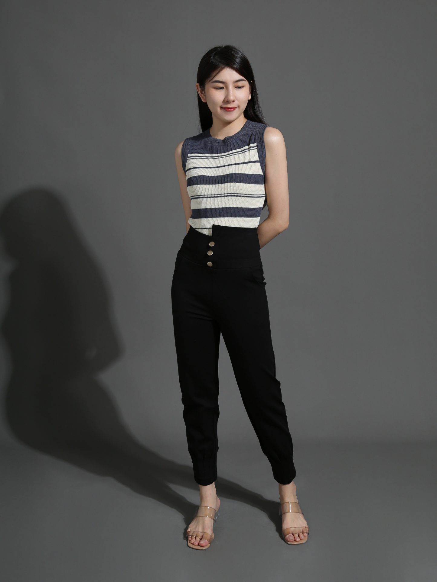 Front Button Long Pant 26596