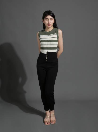 Front Button Long Pant 26596