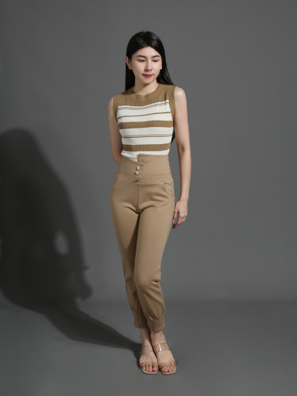 Front Button Long Pant 26596