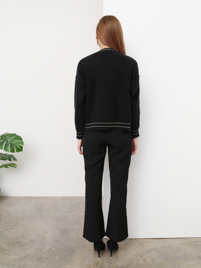 High Waist Split Long Pant 24587