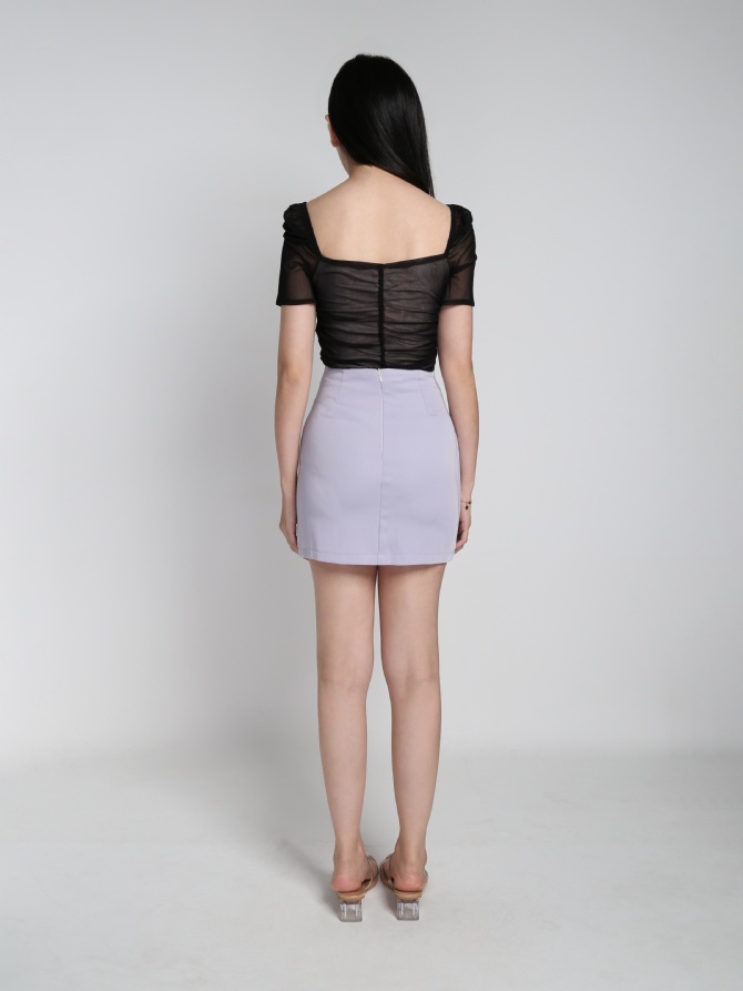 Sweetheart Neckline Wrap Lace Top 21157