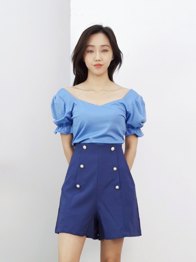 Puff Sleeve Top 16231