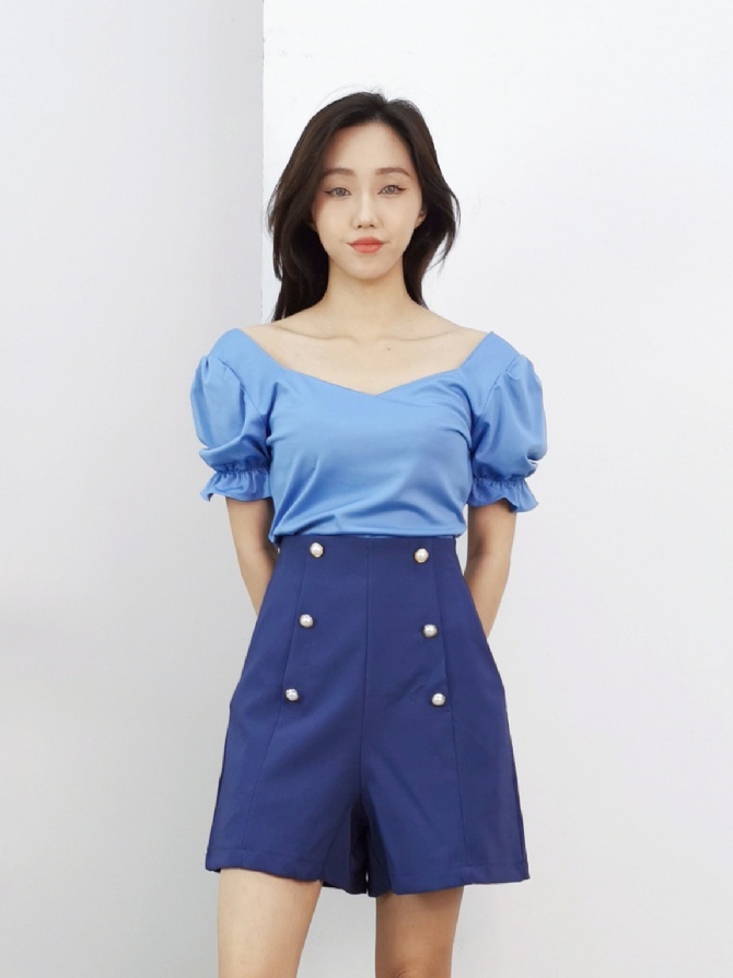 Puff Sleeve Top 16231