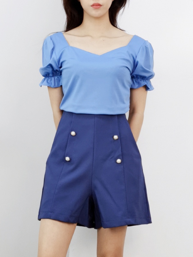 Puff Sleeve Top 16231