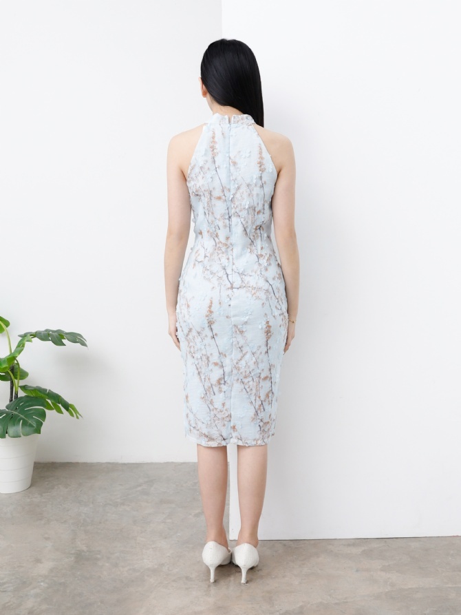 Halter Neckline Cheongsam Dress 25139