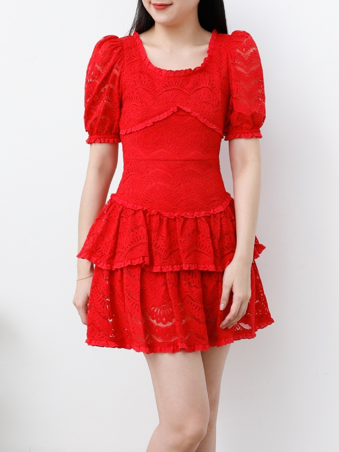 Lace Layered Dress 25129