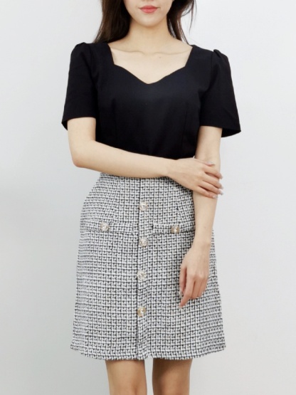 Formal Short Sleeve Top 16226