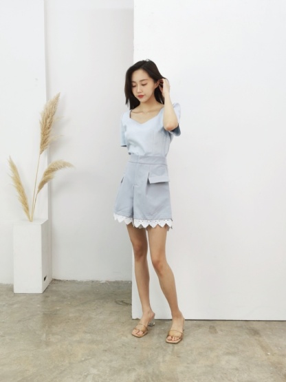 Formal Short Sleeve Top 16226