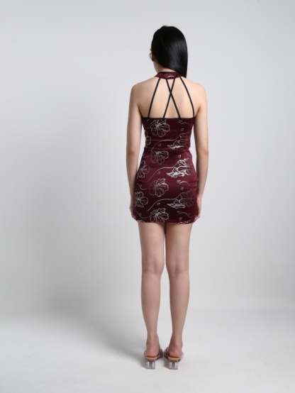 Cheongsam Halter Split Dress 19600