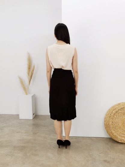 High Waist Pleated Skirt 23632