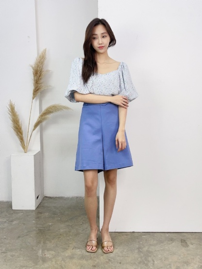 High Waist Basic Short Pants 17263