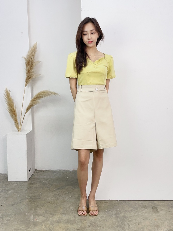 High Waist Basic Short Pants 17263