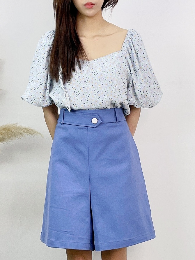 High Waist Basic Short Pants 17263