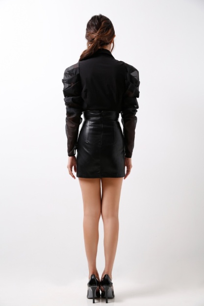 Structured Sleeves Shirt