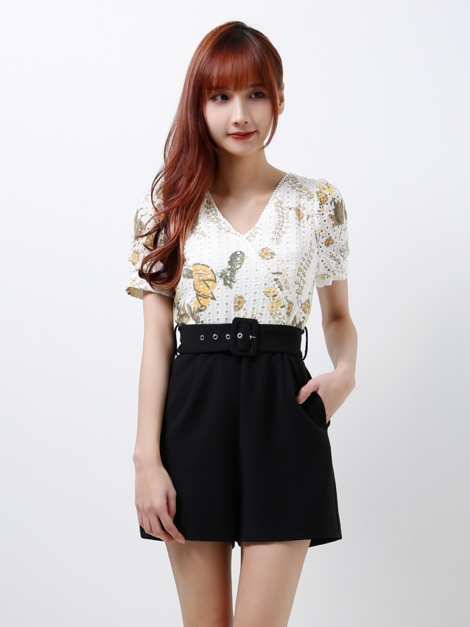 Floral Laced Jumpsuit