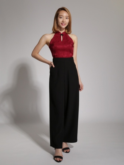 Mandarin Collar Floral Top Ac3 20