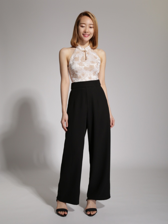 Mandarin Collar Floral Top Ac3 20