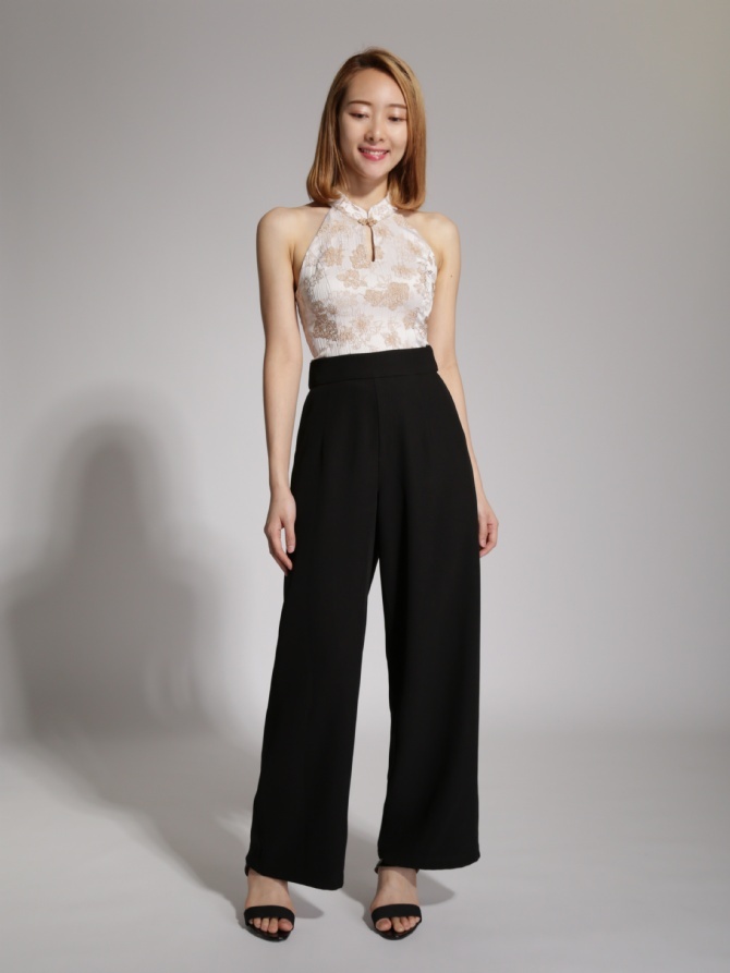 Mandarin Collar Floral Top Ac3 20