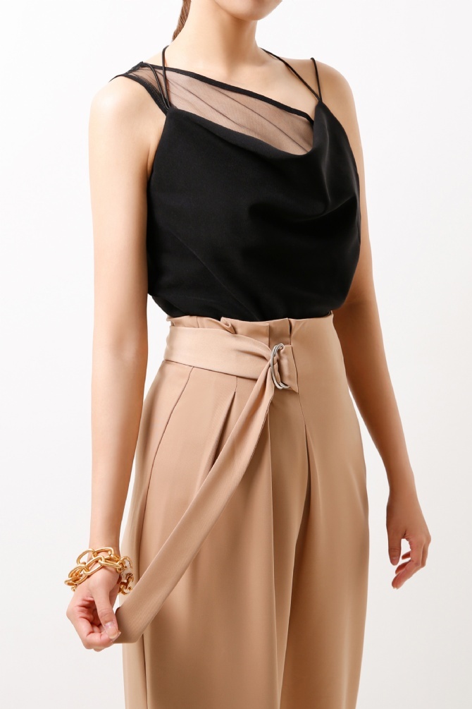 Belted Wide Leg Pants AC1-08