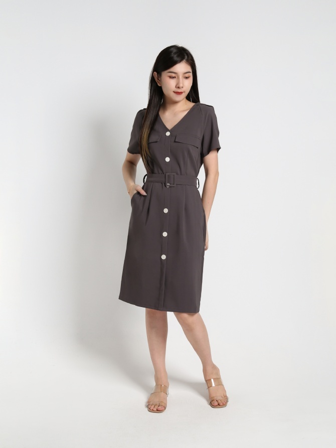 Two Tone Puff Sleeve Jumpsuit 17129