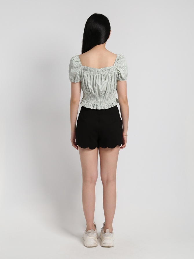 Stripe Square Neck Top 18425