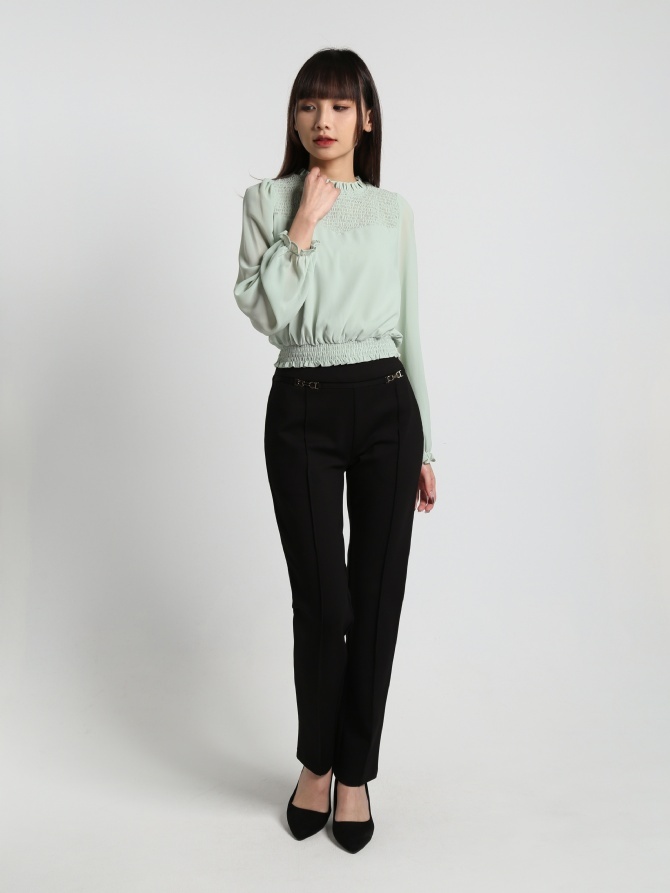Turtle Neck Long Sleeve Top 17140