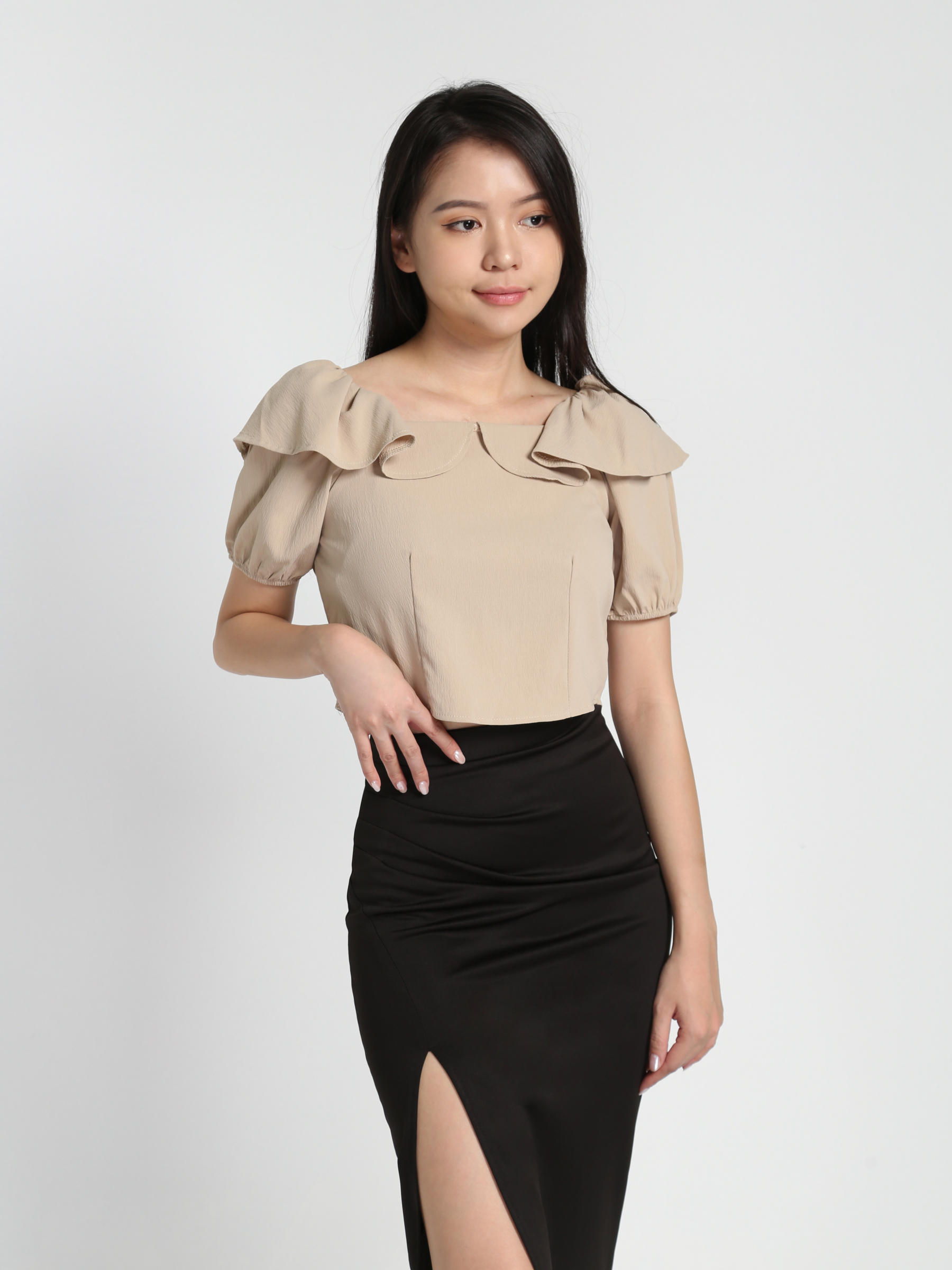 High Waist Side Split Skirt 23104