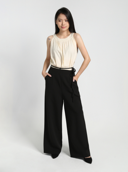 High Waist With Waist Strap Long Pants 23136