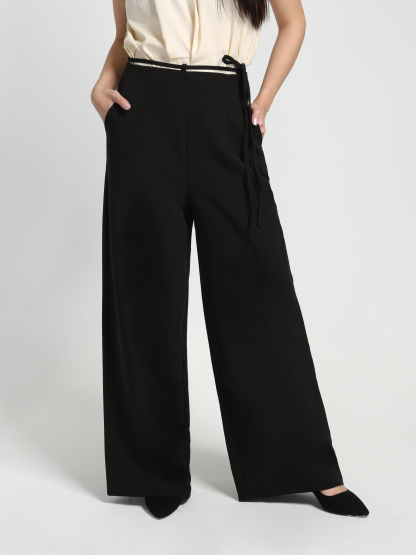 High Waist With Waist Strap Long Pants 23136