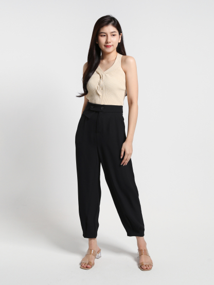 Halter Neck Knit Top 23665