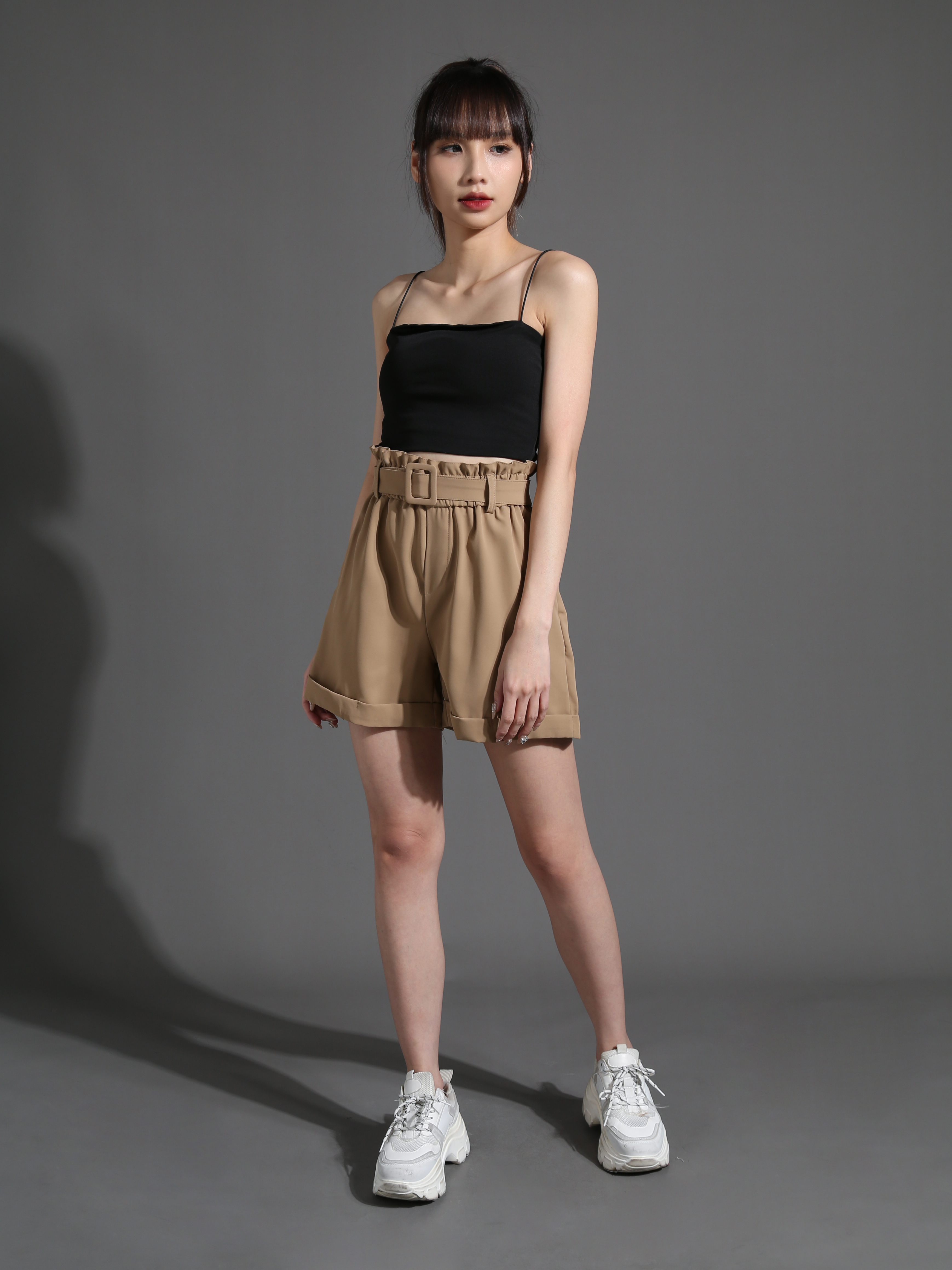 High Waist Waaist Stretchable Short Pants 26622