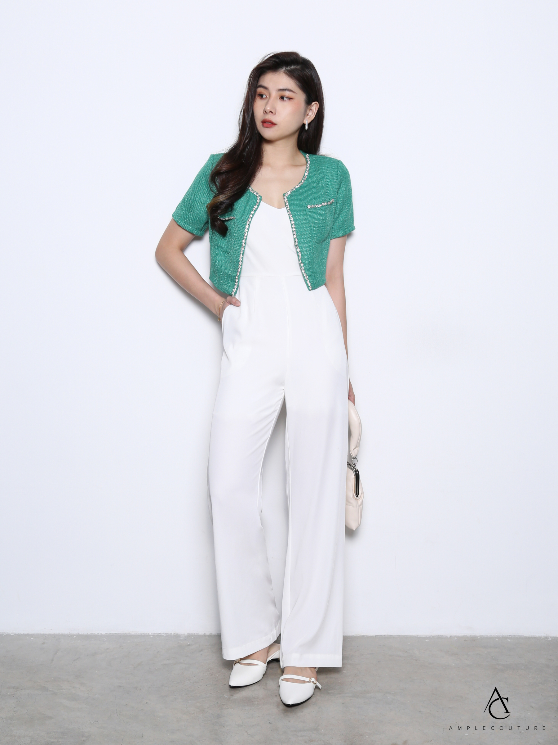 Front Chain With Strap Jumpsuit AC009
