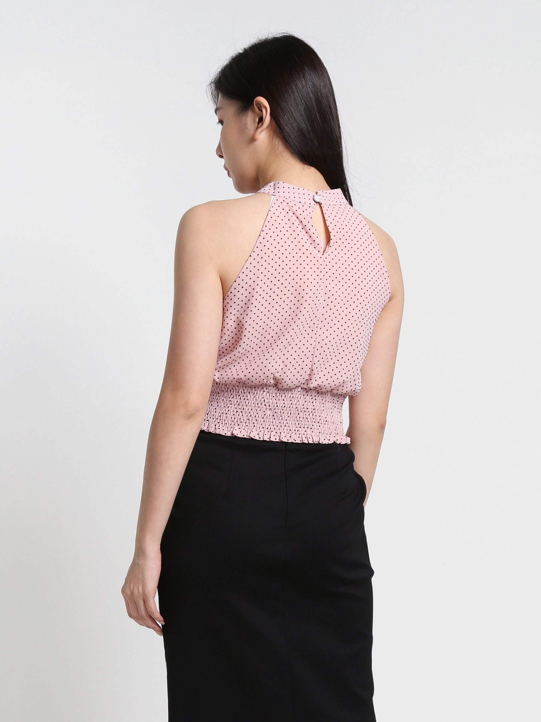 Sleeveless Elastic Waist Top 26952