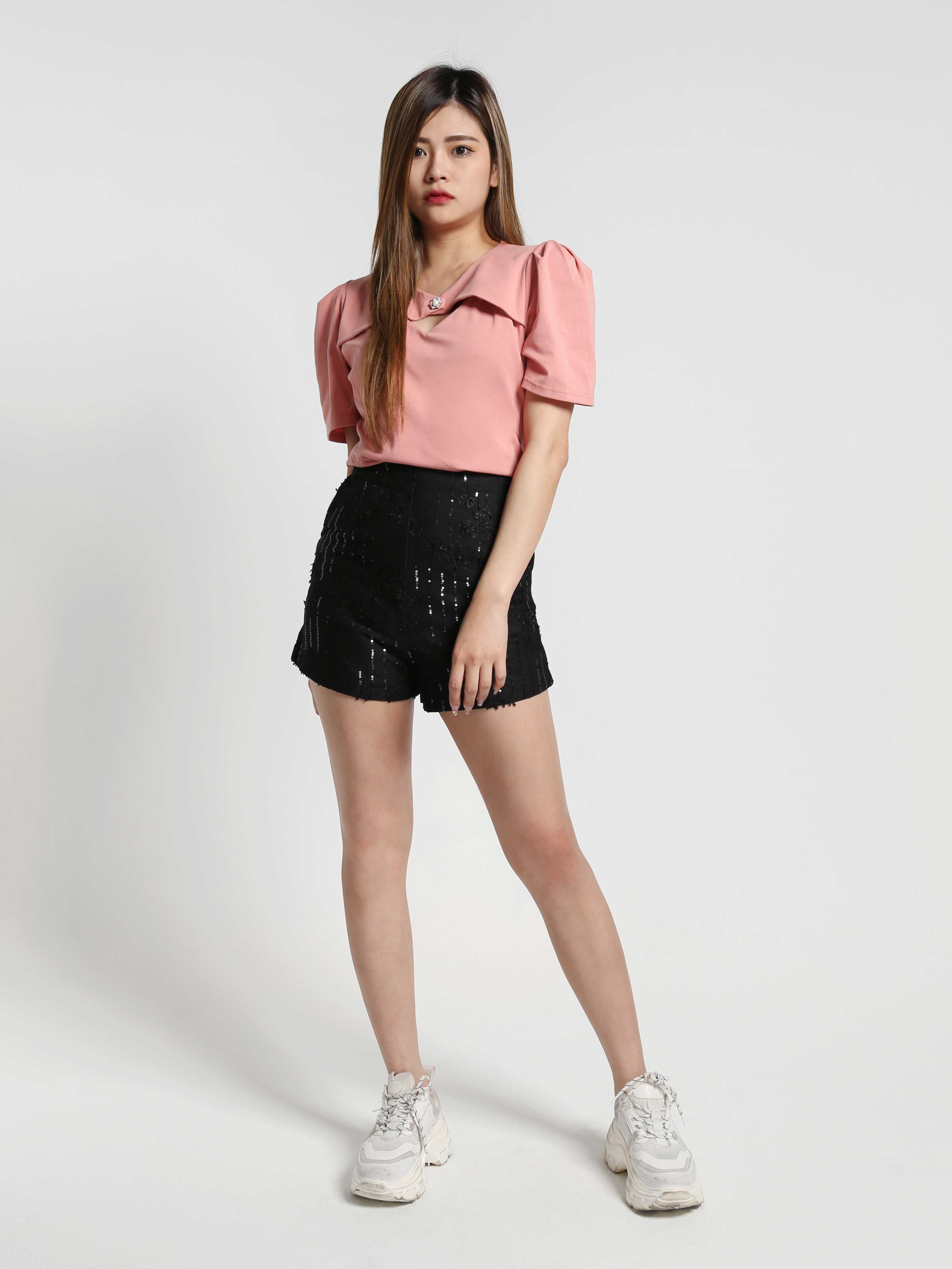 High Waist Flower Short Pants 26975