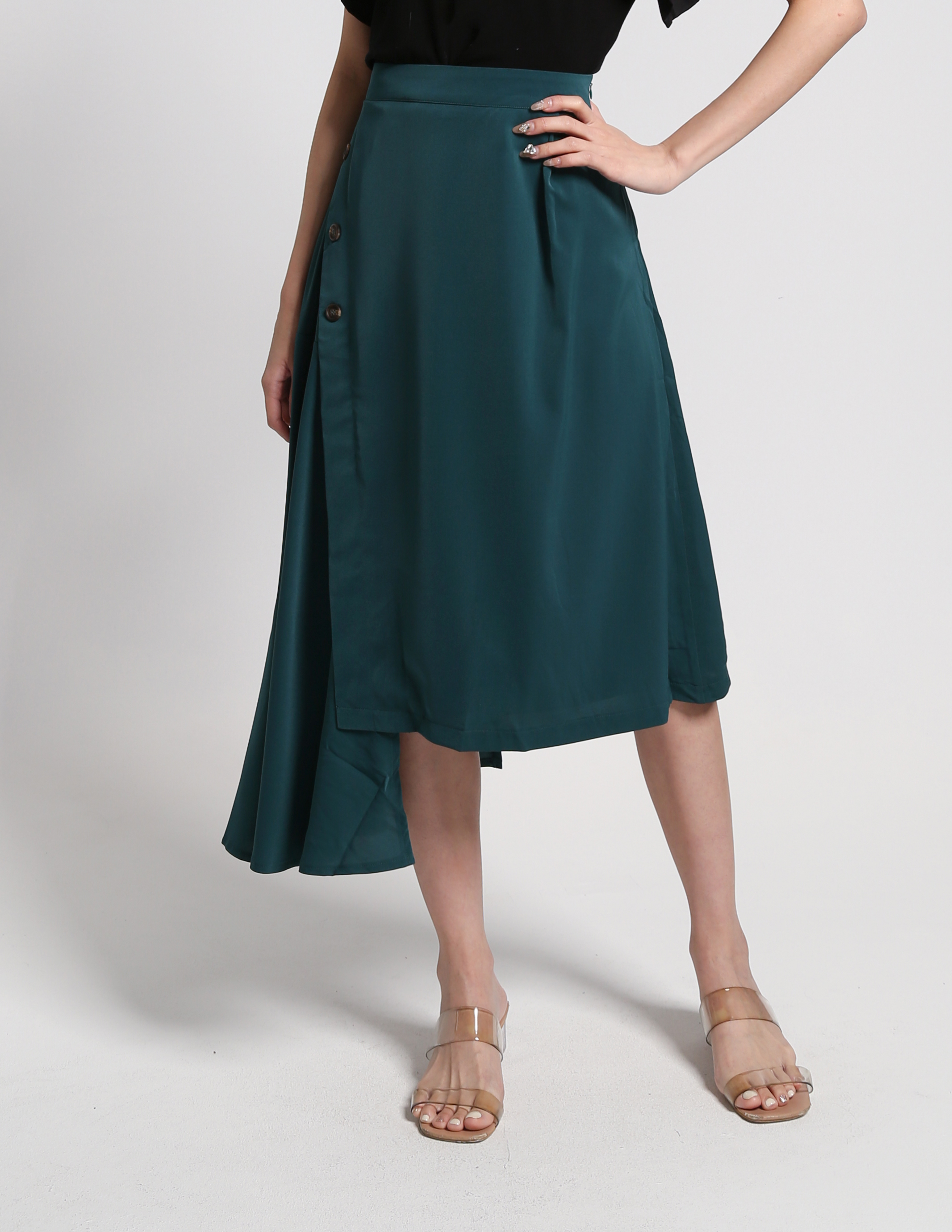 Irregular Long Wrap Long Skirt 27000