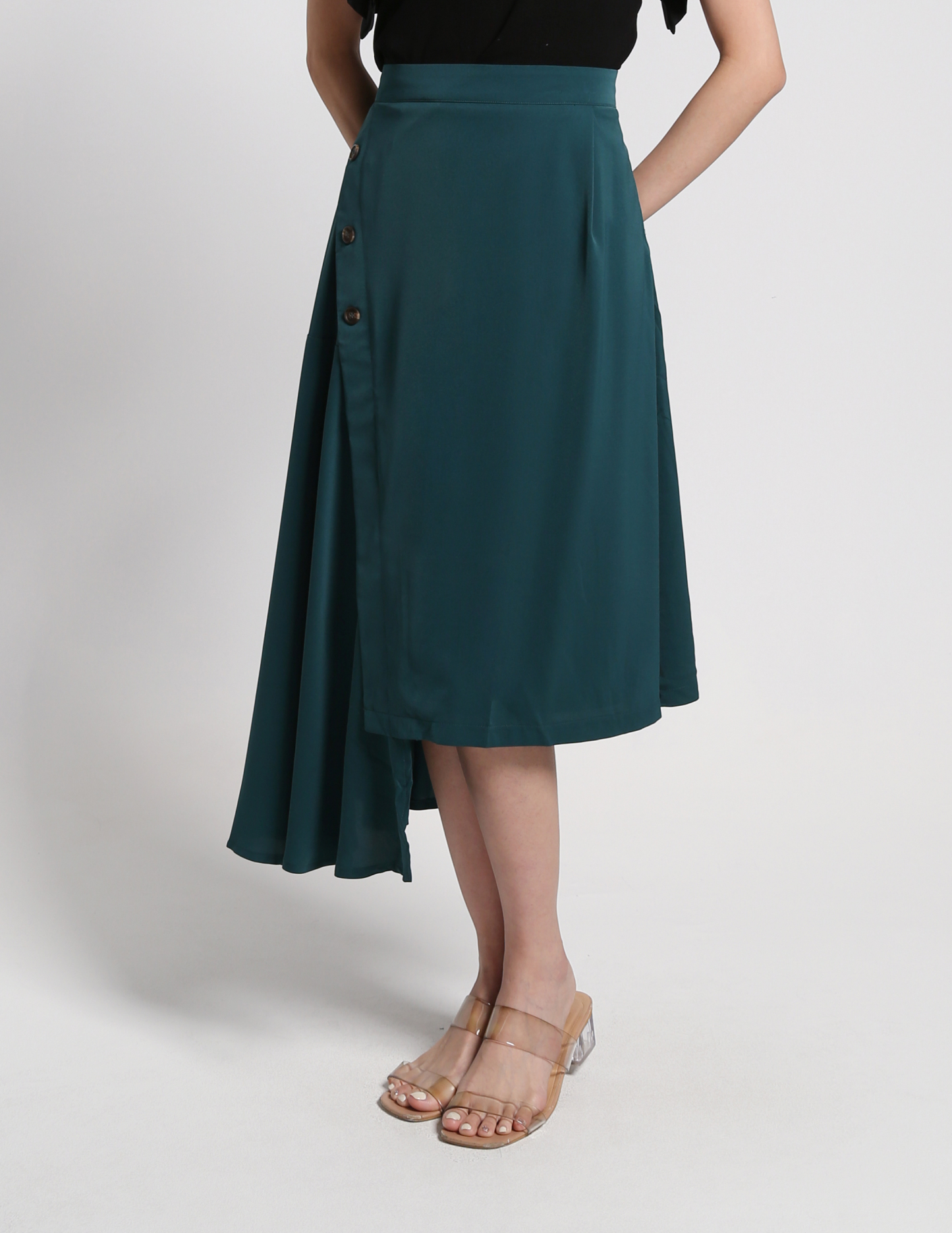 Irregular Long Wrap Long Skirt 27000