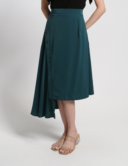 Irregular Long Wrap Long Skirt 27000