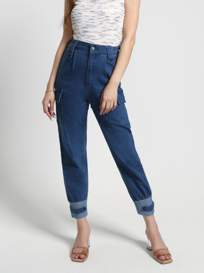 Denim Side Pocket Long Pants 27009