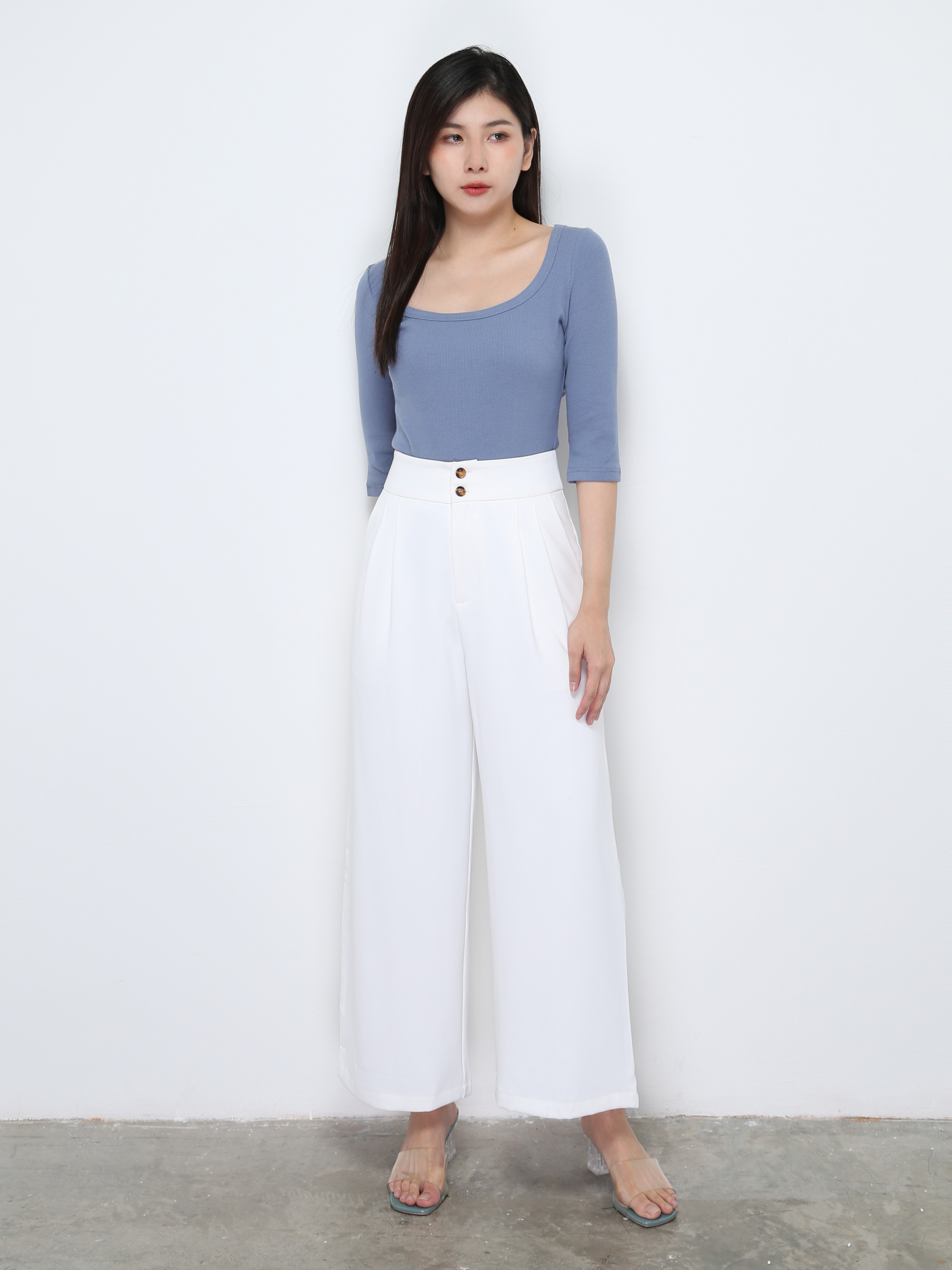 Square Neck Plain Top 28015