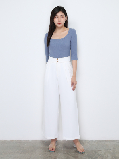 Square Neck Plain Top 28015