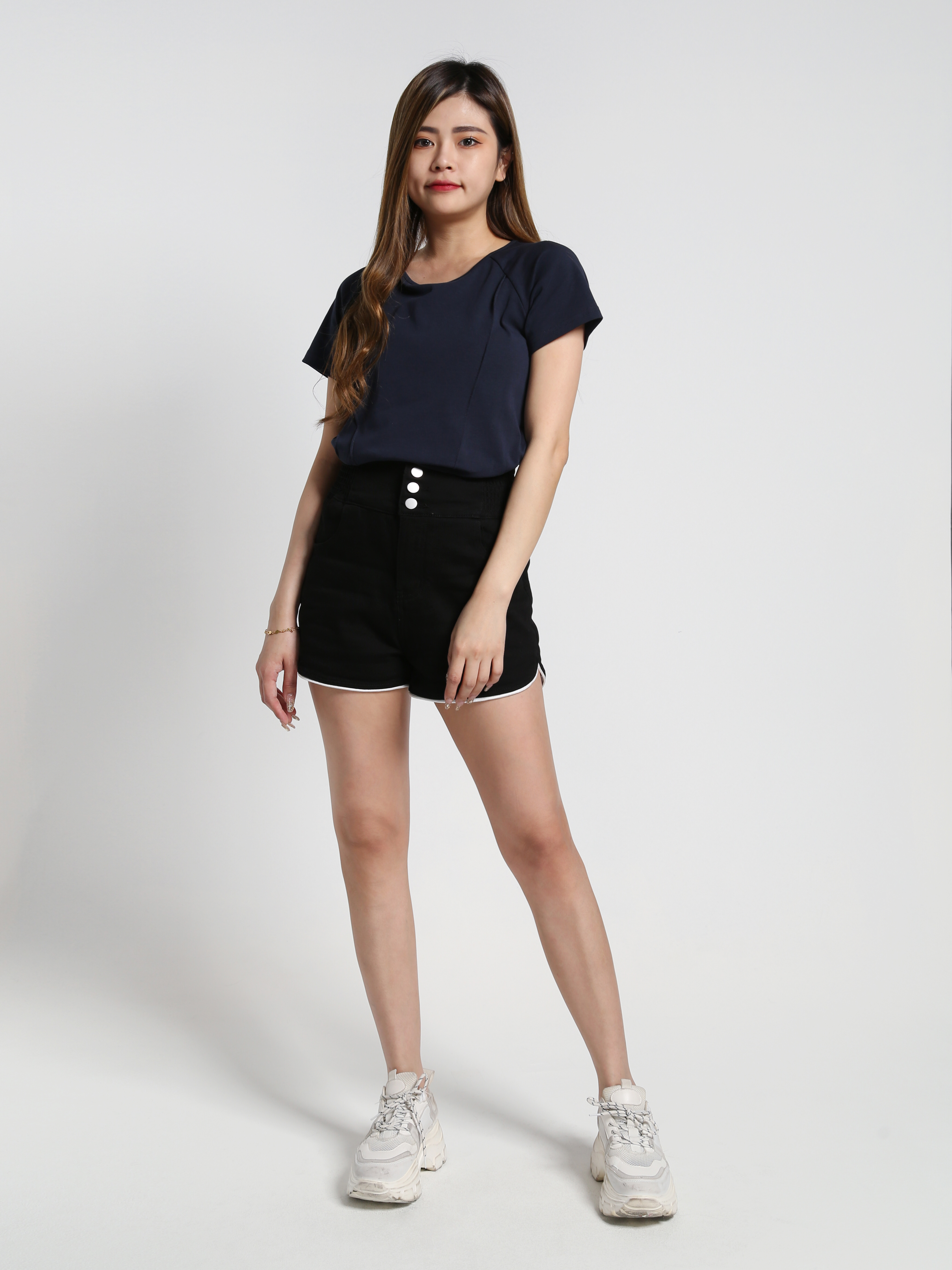 High Waist Waist Stretchable Short Pants 27022