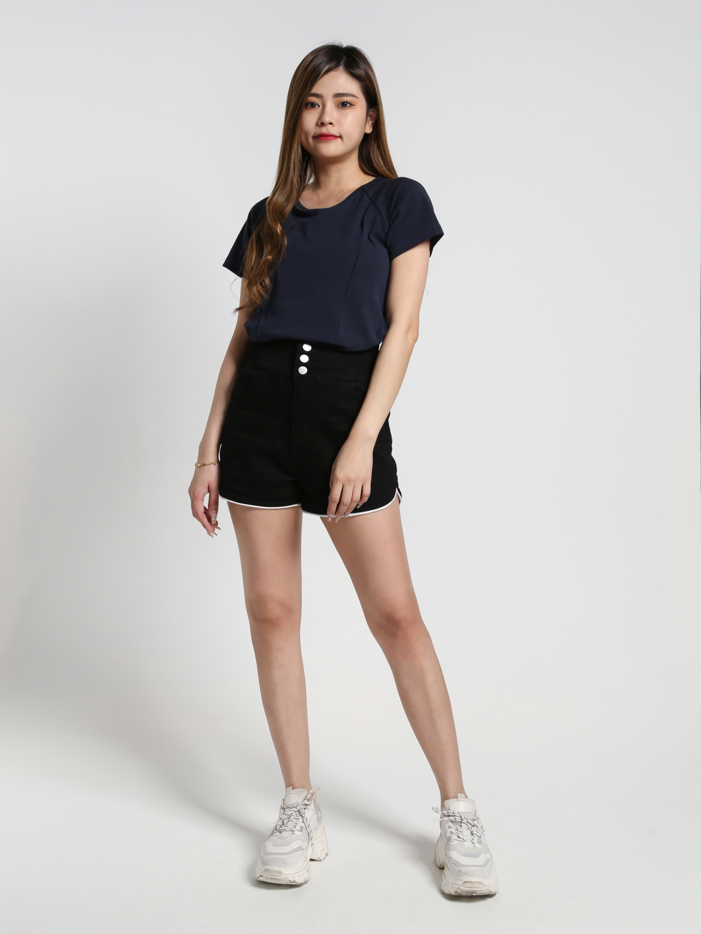 High Waist Waist Stretchable Short Pants 27022
