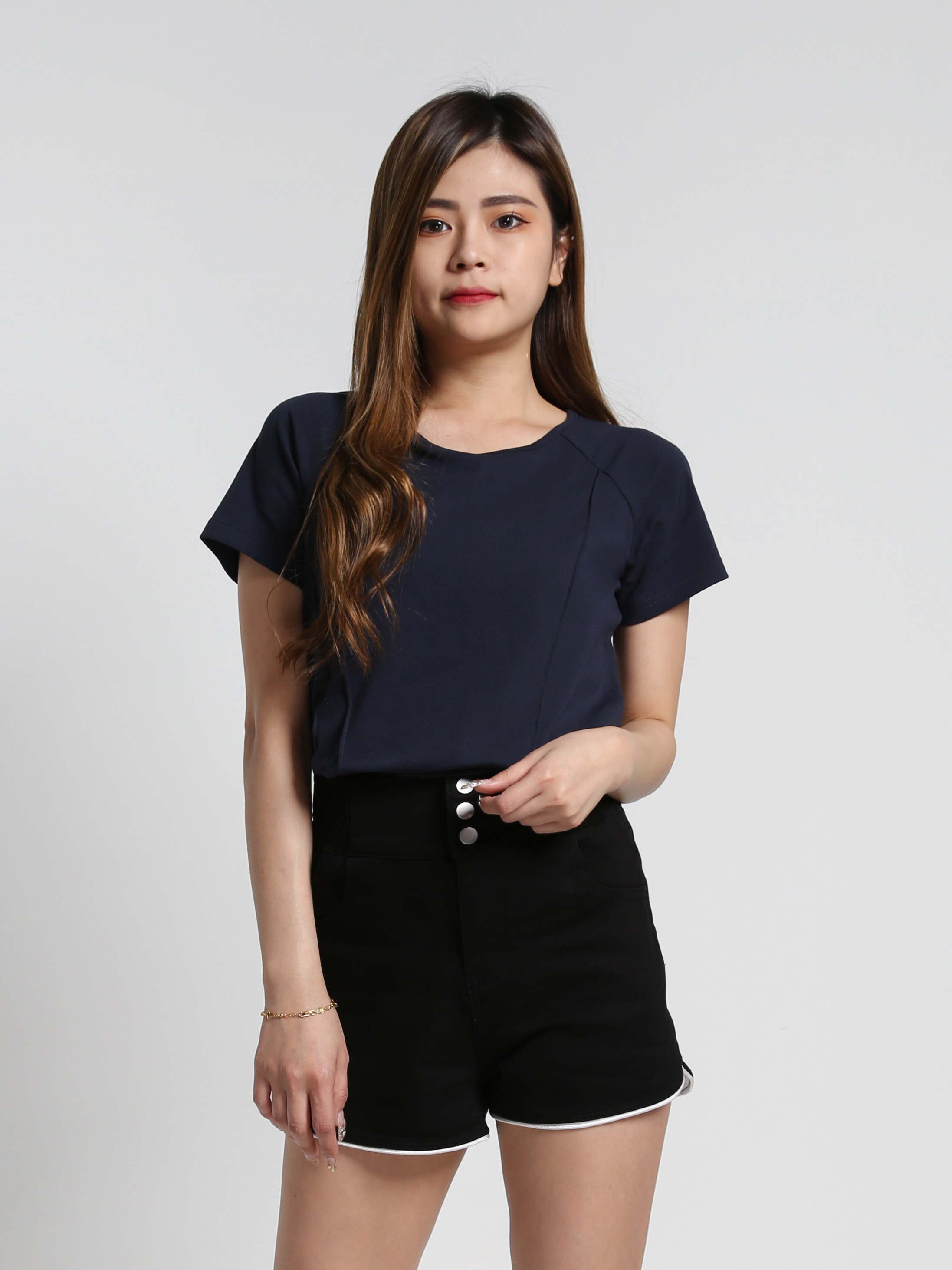 High Waist Waist Stretchable Short Pants 27022