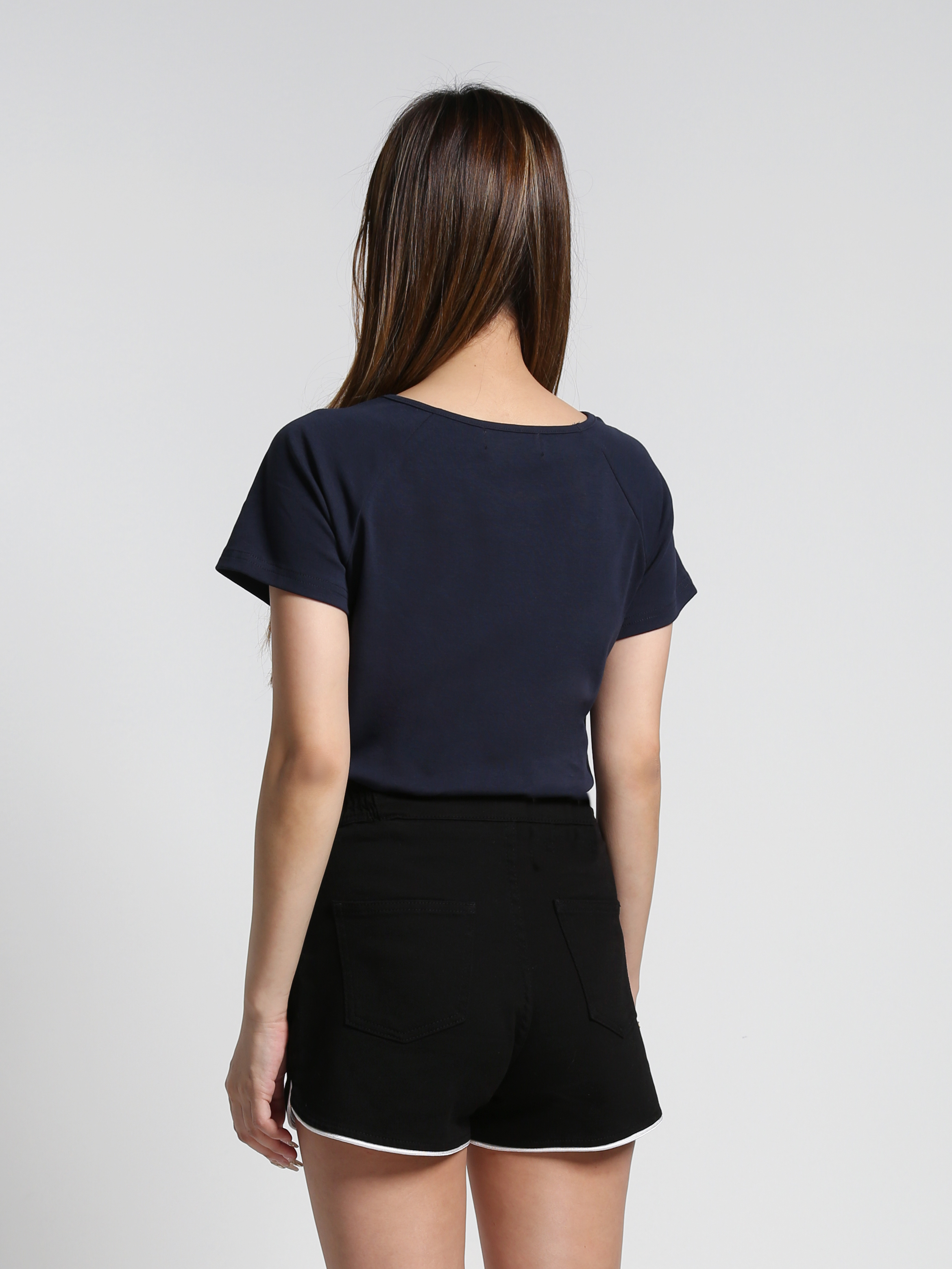 High Waist Waist Stretchable Short Pants 27022