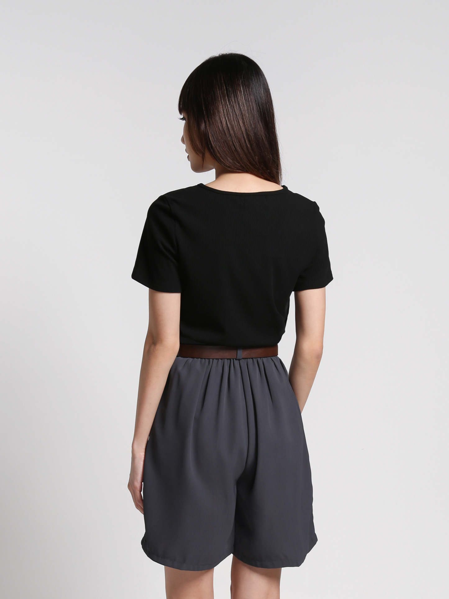 V Neck Plain Top 27054