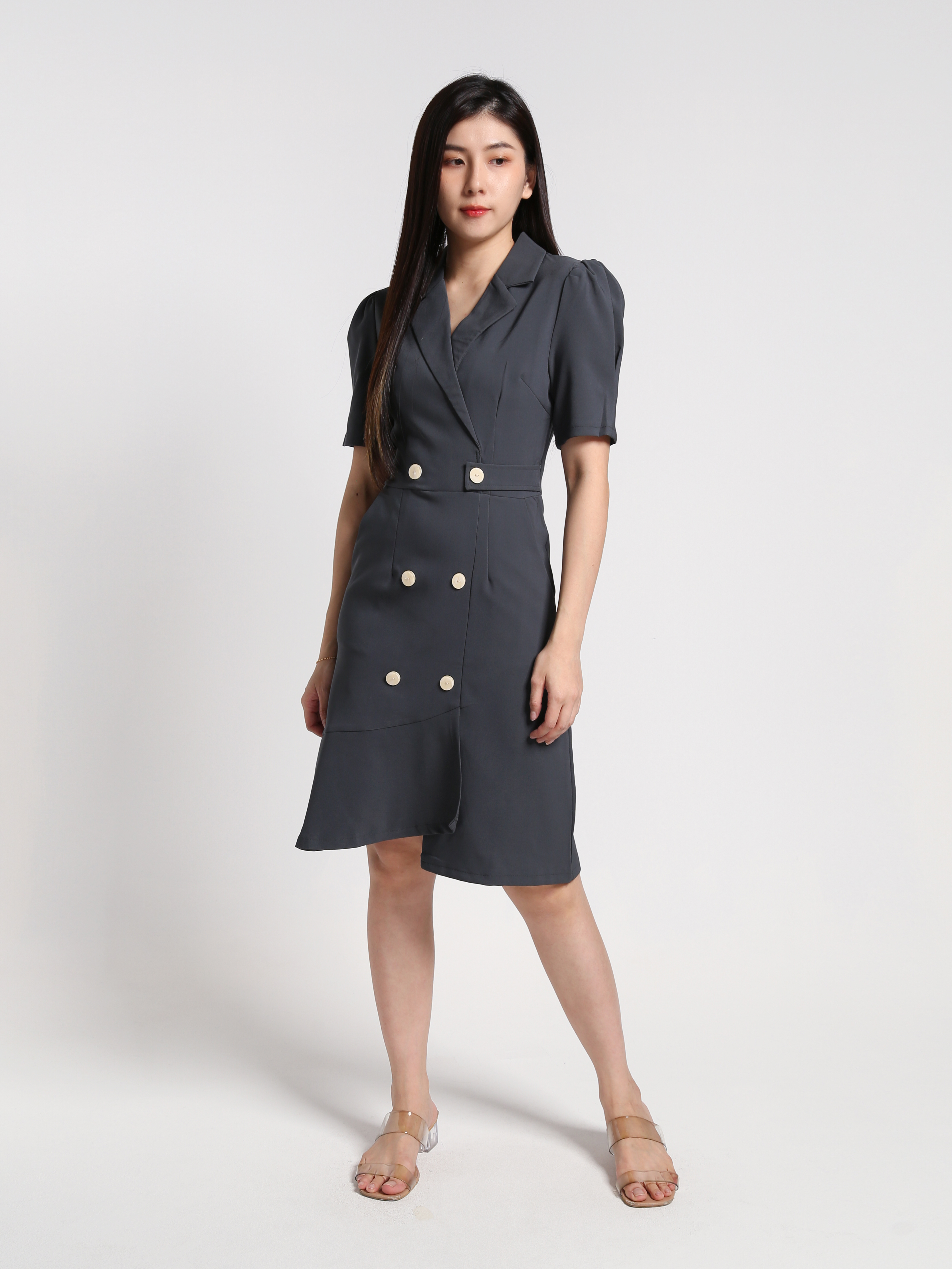 Formal Front Button Dress 27070