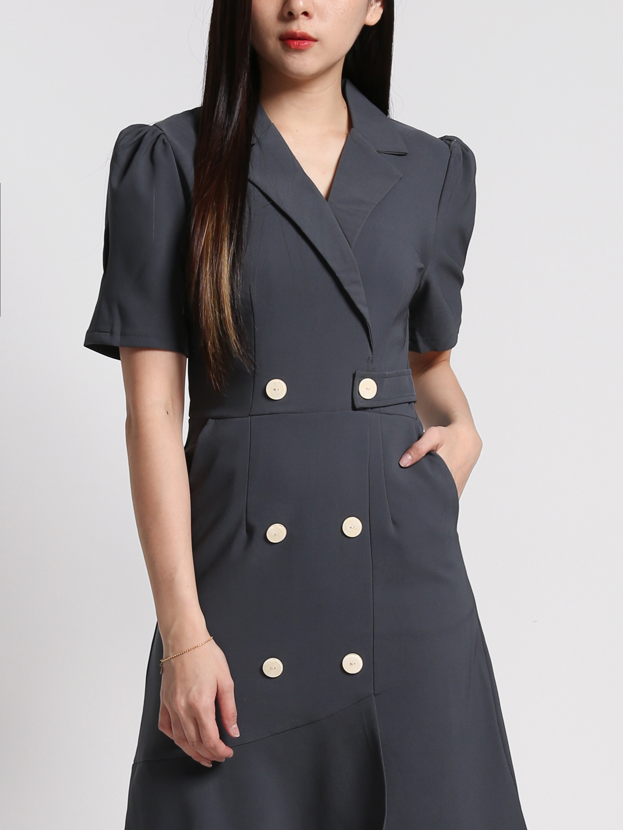 Formal Front Button Dress 27070