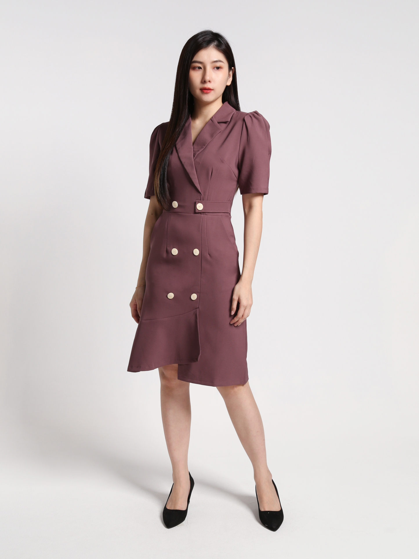 Formal Front Button Dress 27070